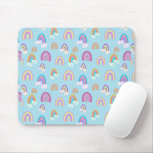 Rainbow pattern mouse pad