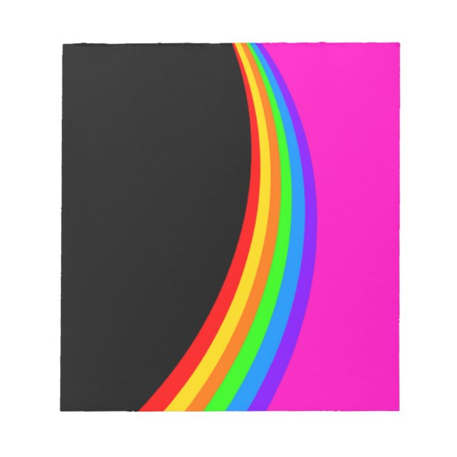 RAINBOW PATTERN NOTEPAD (Front)