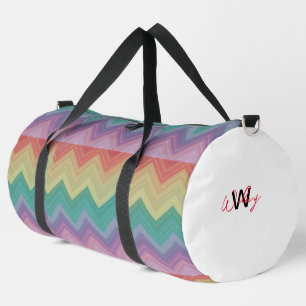 Rainbow pattern personalised Duffle Bag