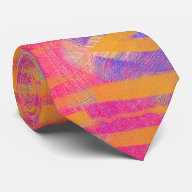 Rainbow Pattern Tie (Rolled)