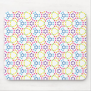 Rainbow Patternpolka Mouse Pad