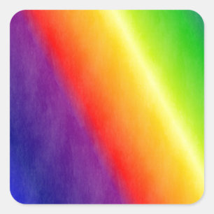 Rainbow Patterns Square Sticker