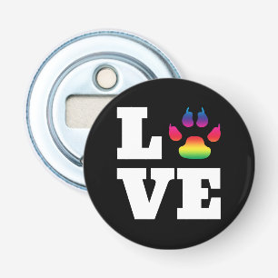 Rainbow paw bottle opener