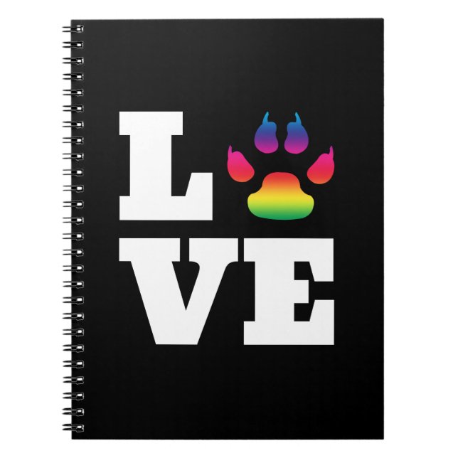 Rainbow paw notebook (Front)