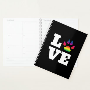 Rainbow paw planner