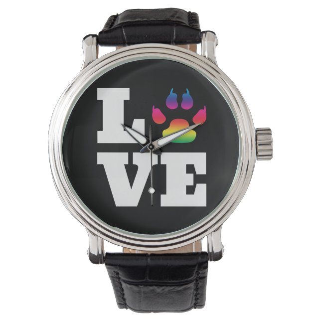 Rainbow paw watch (Front)