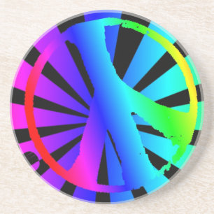 Rainbow Peace Coaster