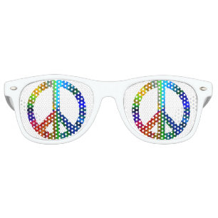 Rainbow Peace Retro Sunglasses