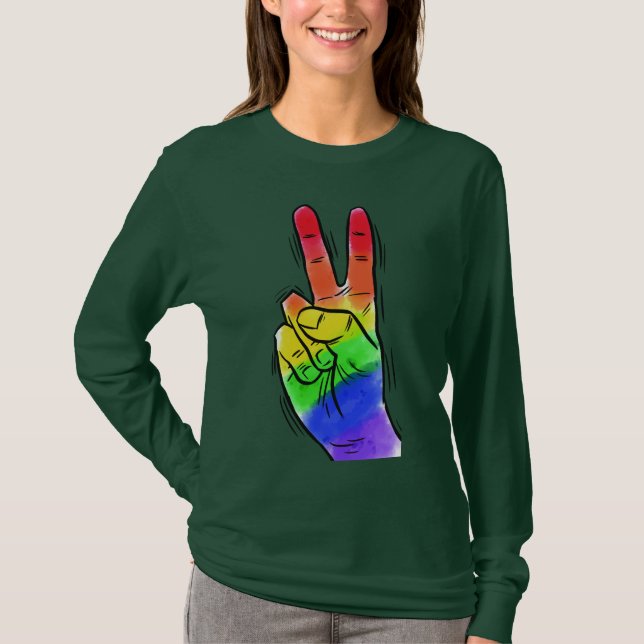 Rainbow Peace shirts & jackets (Front)