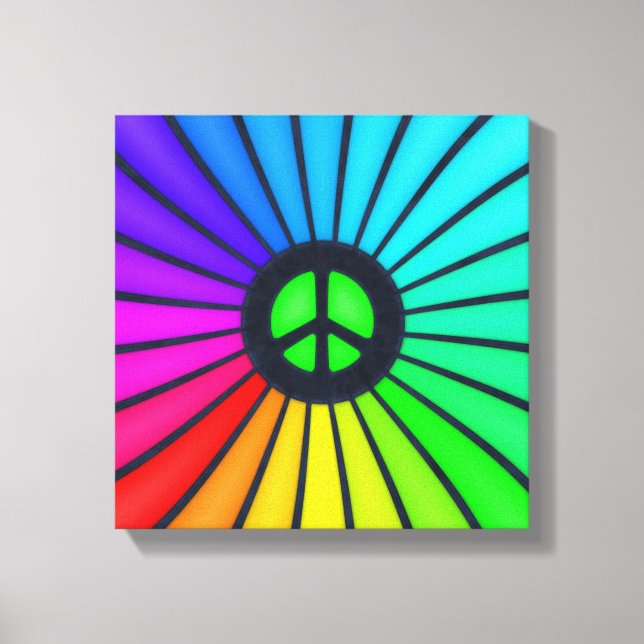 Rainbow Peace Sign (Front)