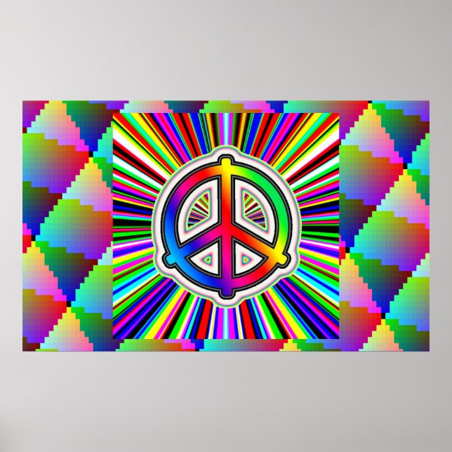 Rainbow Peace Sign (Front)
