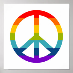 Rainbow Peace Sign