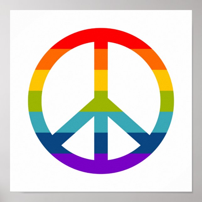 Rainbow Peace Sign (Front)