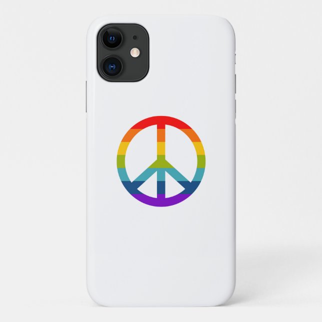 Rainbow Peace Sign Case-Mate iPhone Case (Back)