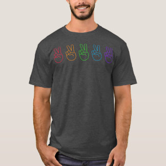 Rainbow Peace Sign T-Shirt