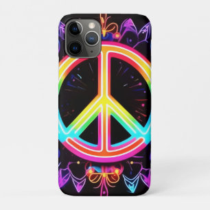 Rainbow Peace Symbol Art iPhone 11 Pro Case