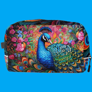 Rainbow Peacock Dopp Kit