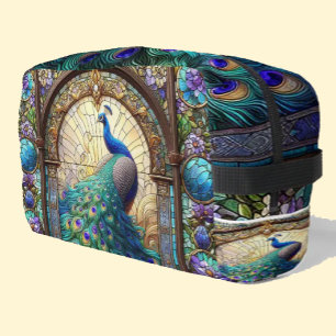 Rainbow Peacock Toiletries Bag Dopp Kit