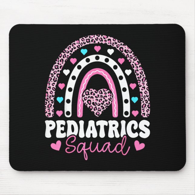 Rainbow Pediatrics Squad - Valentine's Day Pediatr Mouse Pad (Front)