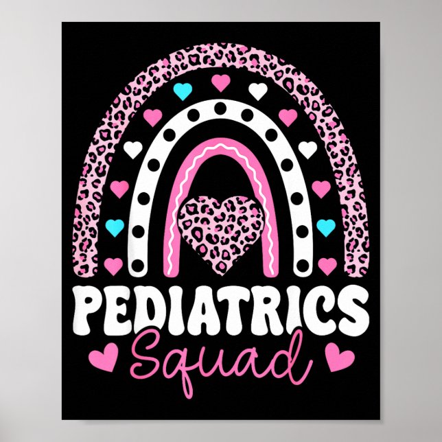 Rainbow Pediatrics Squad - Valentine's Day Pediatr Poster (Front)
