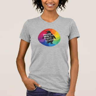 Rainbow Penguin - Adult Slim Fit, Grey T-Shirt
