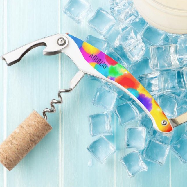  Rainbow Personalised Corkscrew (Creator Uploaded)