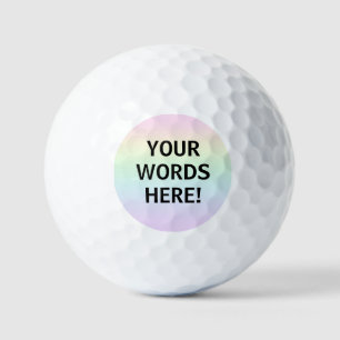 Rainbow Personalised Golf Balls