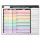 Rainbow Personalised Weekly Meal Planning Notepad