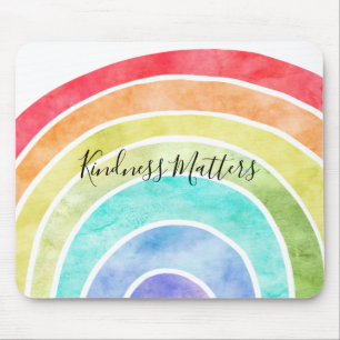 Rainbow personalized inspirational quote mouse pad