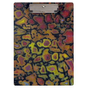 Rainbow Petrified Dinosaur Bone Clipboard