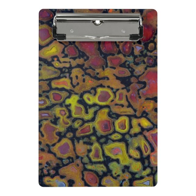 Rainbow Petrified Dinosaur Bone Mini Clipboard (Front)