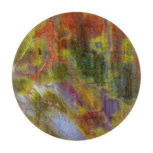 Rainbow Petrified Wood Cutting Board