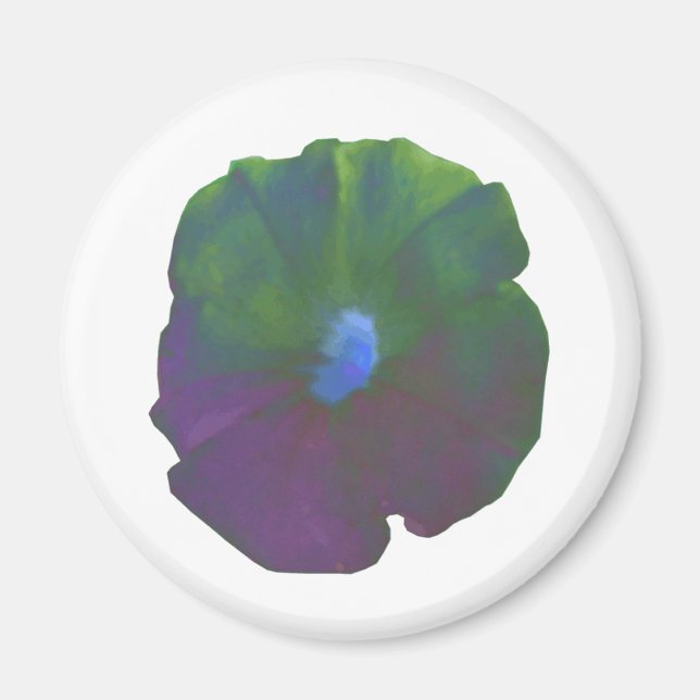 Rainbow Petunia Magnet (Front)