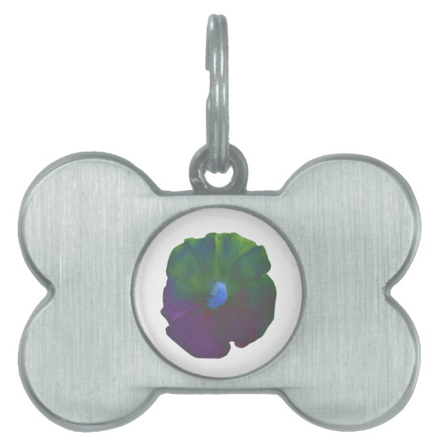 Rainbow Petunia Pet Tag (Front)