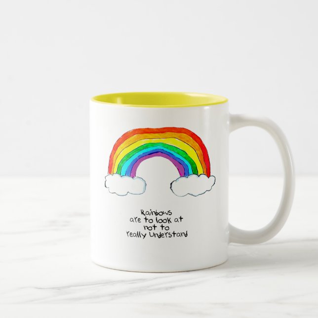 Rainbow Philosophy Two-Tone Coffee Mug (Right)