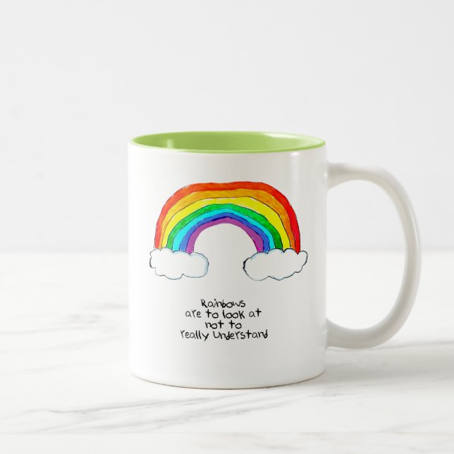 Rainbow Philosophy Two-Tone Coffee Mug (Right)