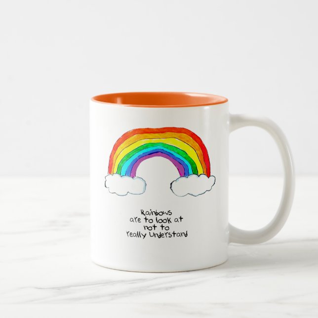 Rainbow Philosophy Two-Tone Coffee Mug (Right)
