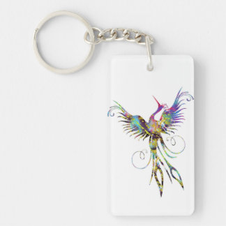 Rainbow Phoenix Key Chain by Brow Bird