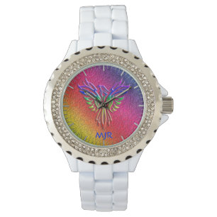 Rainbow Phoenix Rising LBGTQ+ with your initials Watch