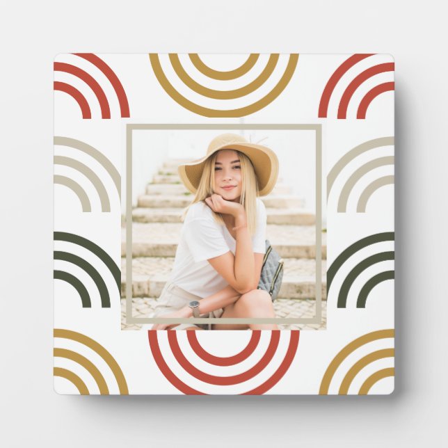 Rainbow Photo  Acrylic Print Plaque (Front)