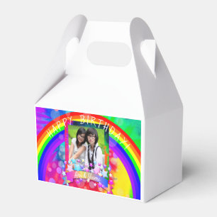 Rainbow Photo Birthday Favour Box - HAMbWG
