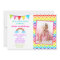 Rainbow Photo Birthday Invitations