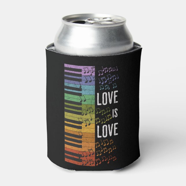 Rainbow piano can cooler (Can Front)