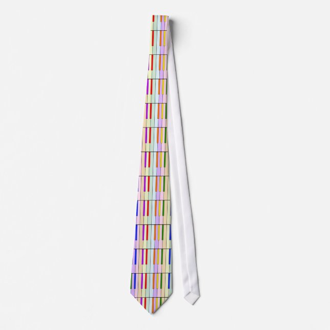 Rainbow Piano Tie (Front)
