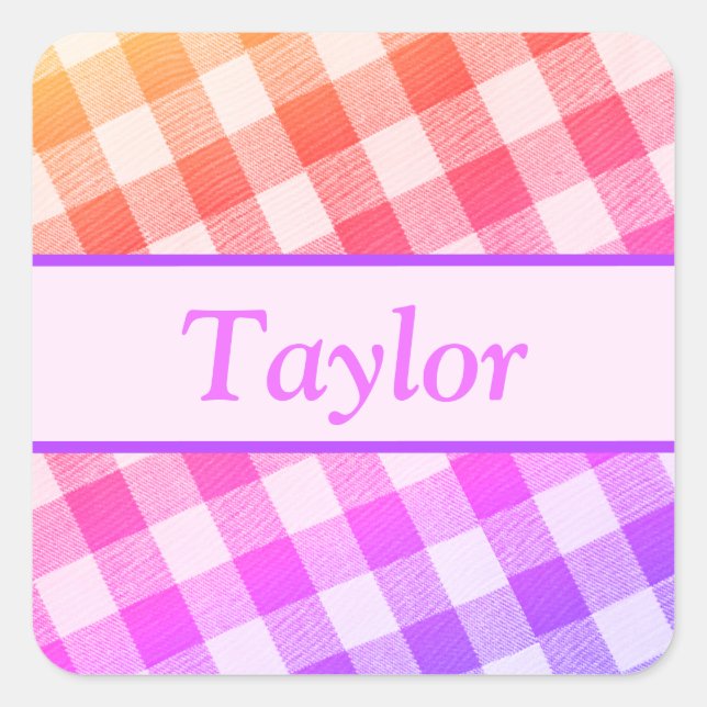 Rainbow Picnic Diagonal Sticker 3 (Front)