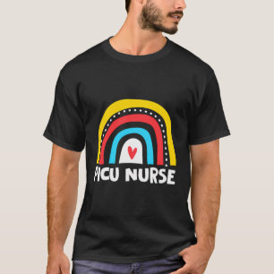 Rainbow Picu Nursing Appreciation Paediatrics Nurs T-Shirt