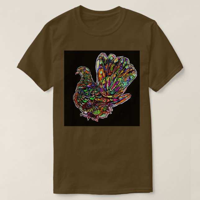 Rainbow Pigeon 3 T-Shirt (Design Front)