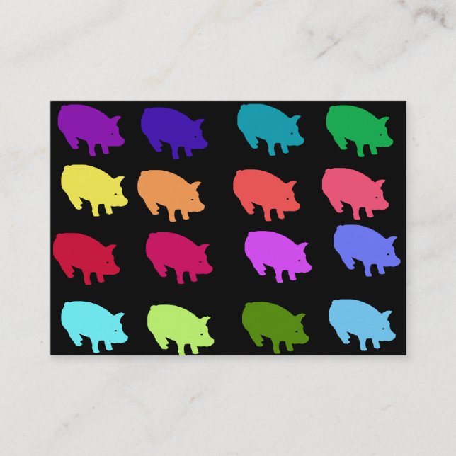 Rainbow Pigs Business Card (Front)