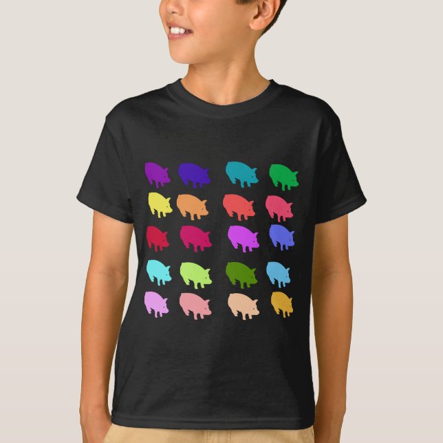Rainbow Pigs T-Shirt (Front)