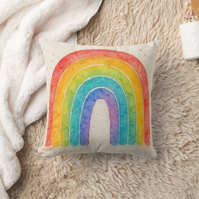 Rainbow pillow. cushion (Blanket)